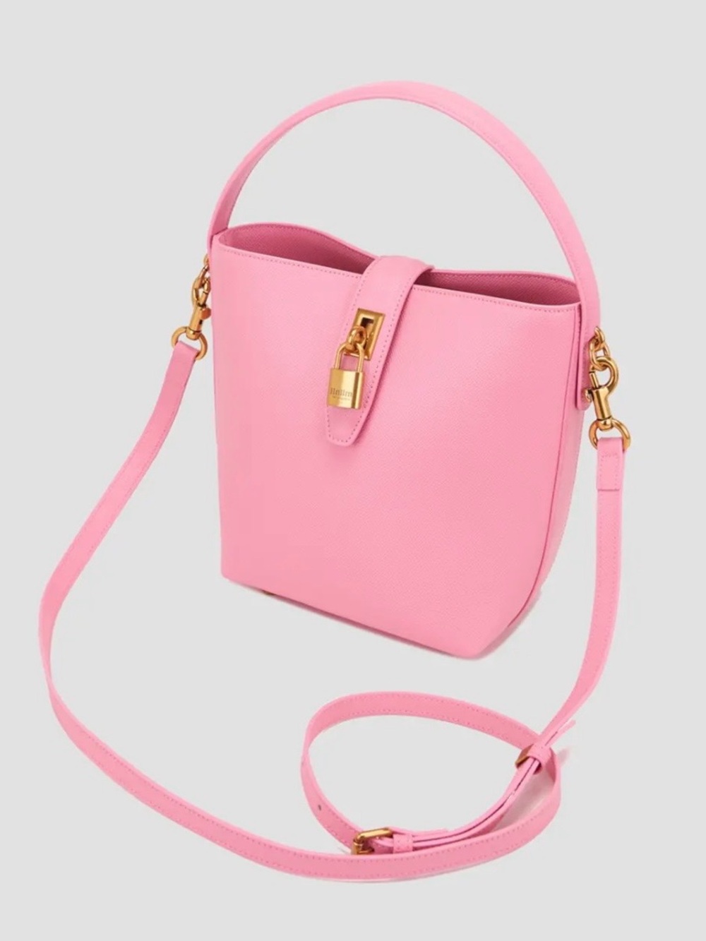 NEW Llnllm large pink bucket bag